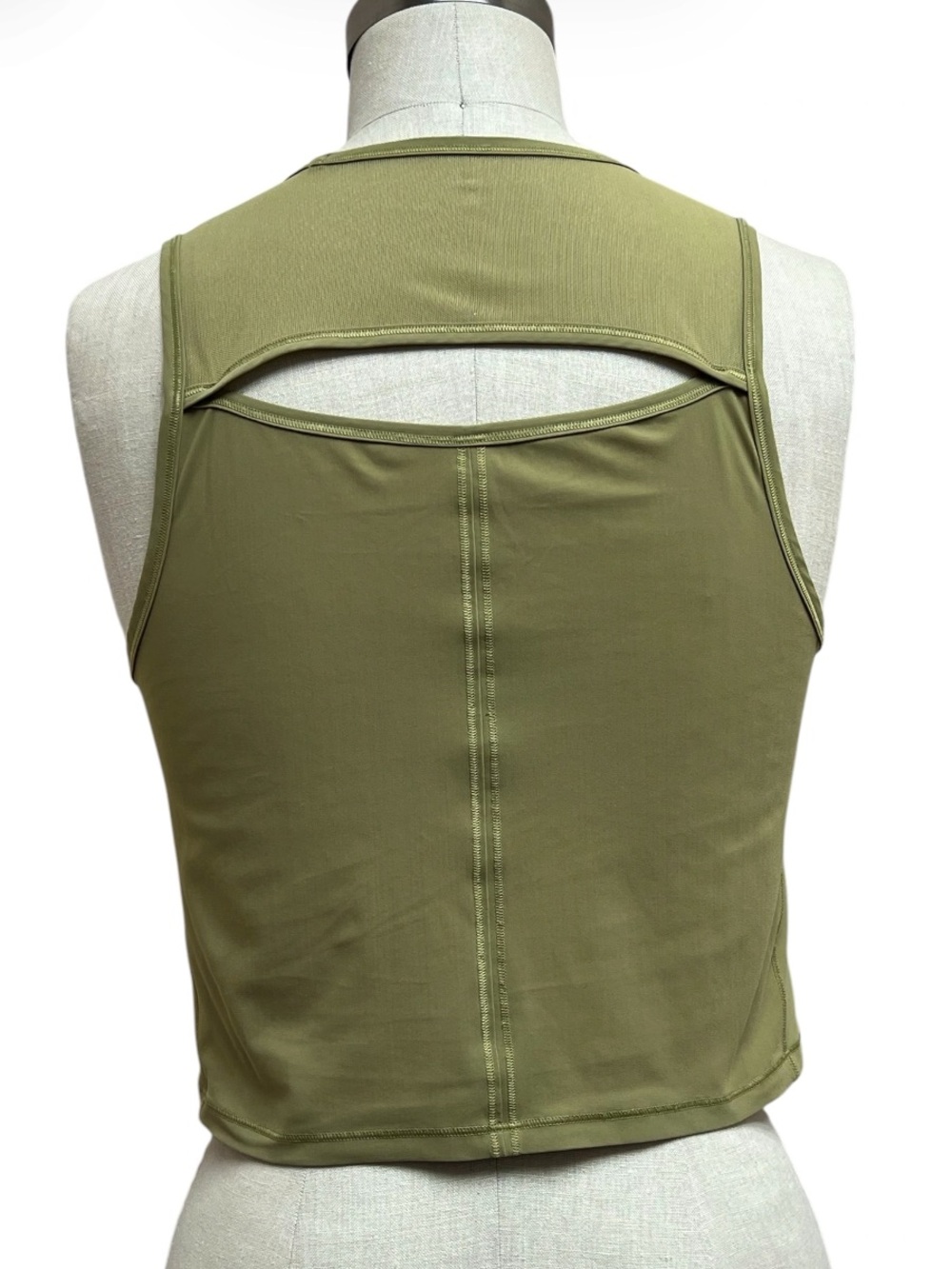 Lululemon Sculpt Tank Cropped Top in Hazel Green